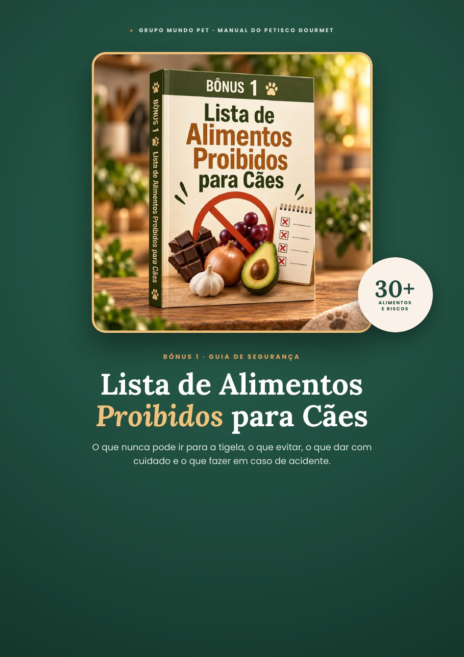 Capa — Lista de Alimentos Proibidos para Cães